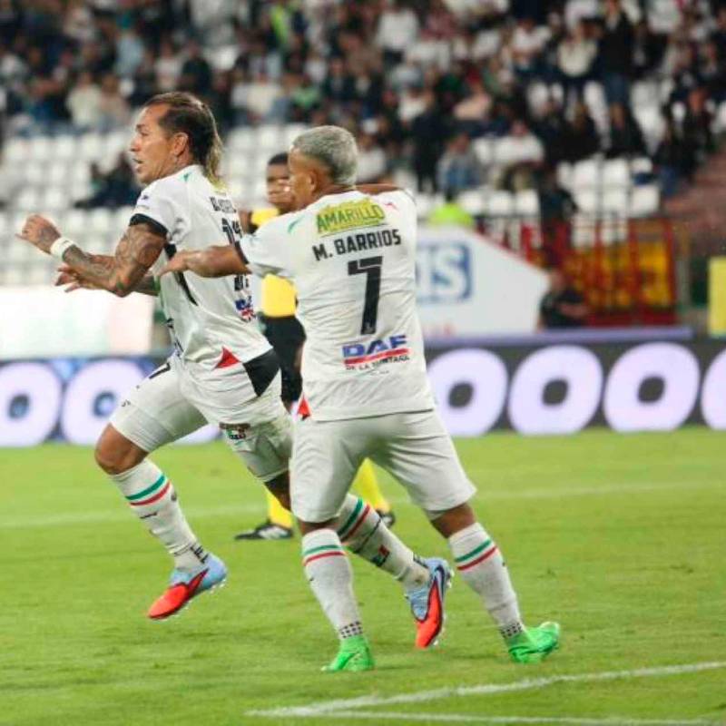 Once Caldas es uno de los equipos protagonistas de la Liga Betplay y tiene a dos de los goleadores del torneo, Dayro Moreno y Jefry Zapata. FOTO COLPRENSA 