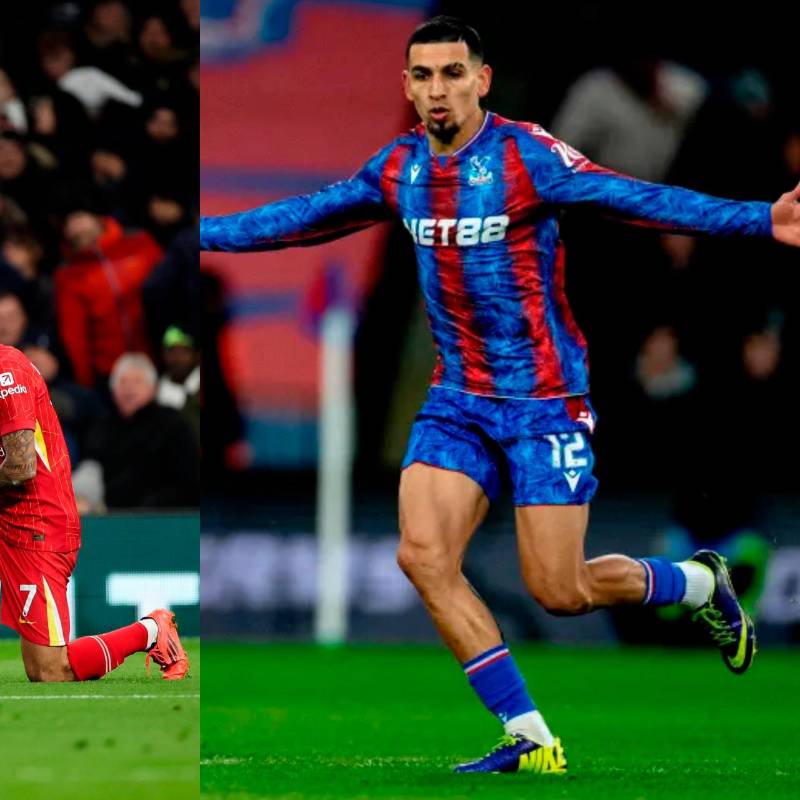 El futbolista inglés Trent Alexander Arnold tiene una relación cercana con Luis Díaz. Daniel Muñoz brilla con Crystal Palace. FOTO: TOMADA DEL X DE @TrentAA y GETTY 