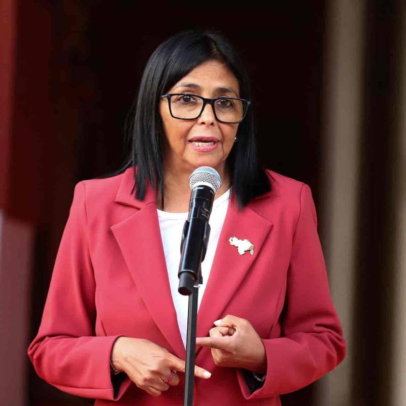 Rodrígez es actualmente la presidenta interina en Venezuela. Sin embargo, su plazo en el cargo está cada vez más cerca de llegar a término. Foto: AFP