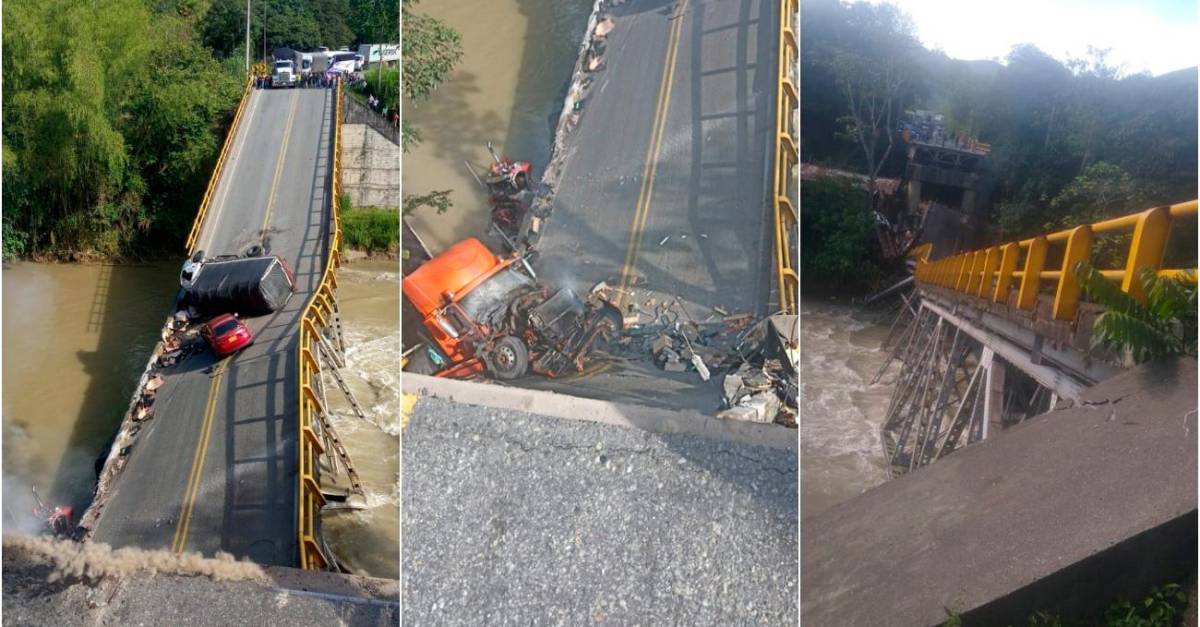 Colapso De Puente Entre Quind O Y El Valle Hay Dos Muertos Y Cierres