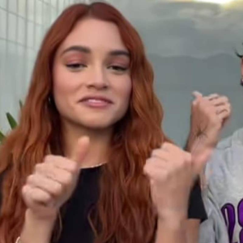 Juan Duque y Sophie Echeverri terminaron su relación. FOTO: Captura de video 