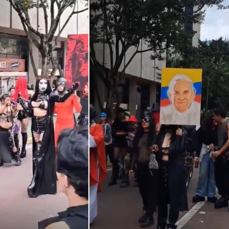 Video | Indignación por grupo de “satánicos” que irrumpieron en la misa de la iglesia de San Francisco en Bogotá 