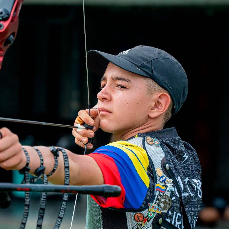 Cristóbal Giraldo apunta en este momento hacia el podio en los Suramericanos Juveniles en Panamá. Foto: Cortesía 