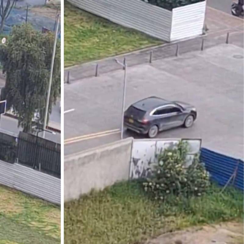 Un intento de robo en el occidente de Bogotá terminó en una balacera. FOTO: Capturas de video 