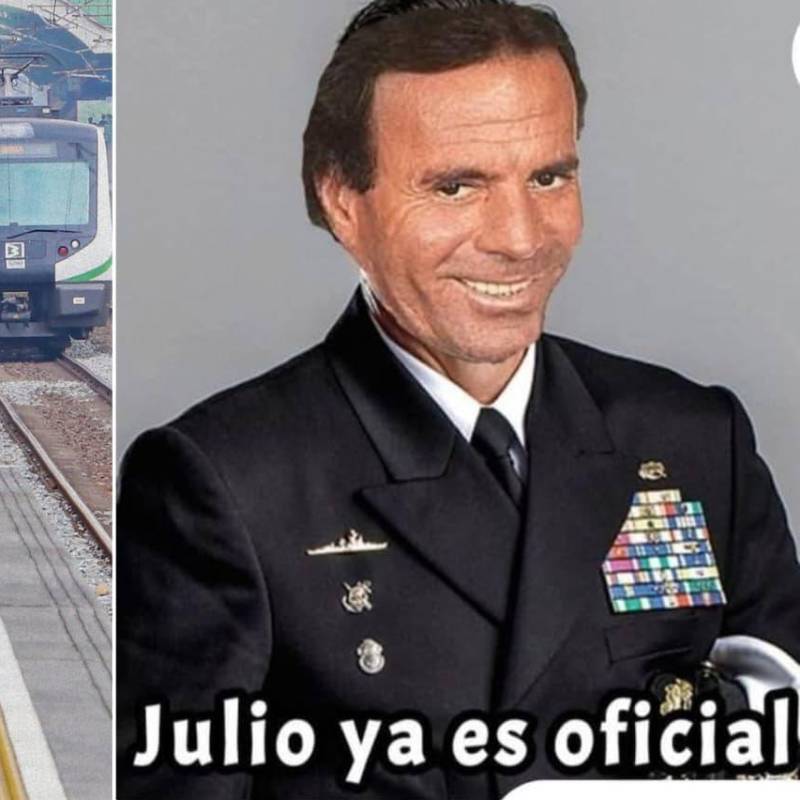 El mes de julio de 2025 llegó cargado de memes de Julio Iglesisas. FOTOS: Tomadas de redes 