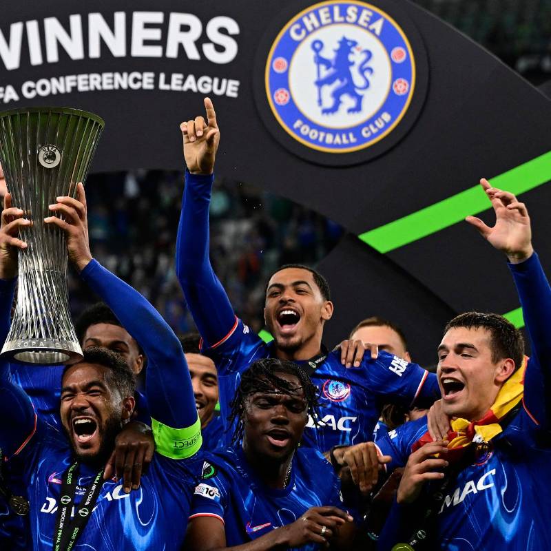 Esta es la primera corona en su historia para el Chelsea de la Conference League. FOTO: AFP