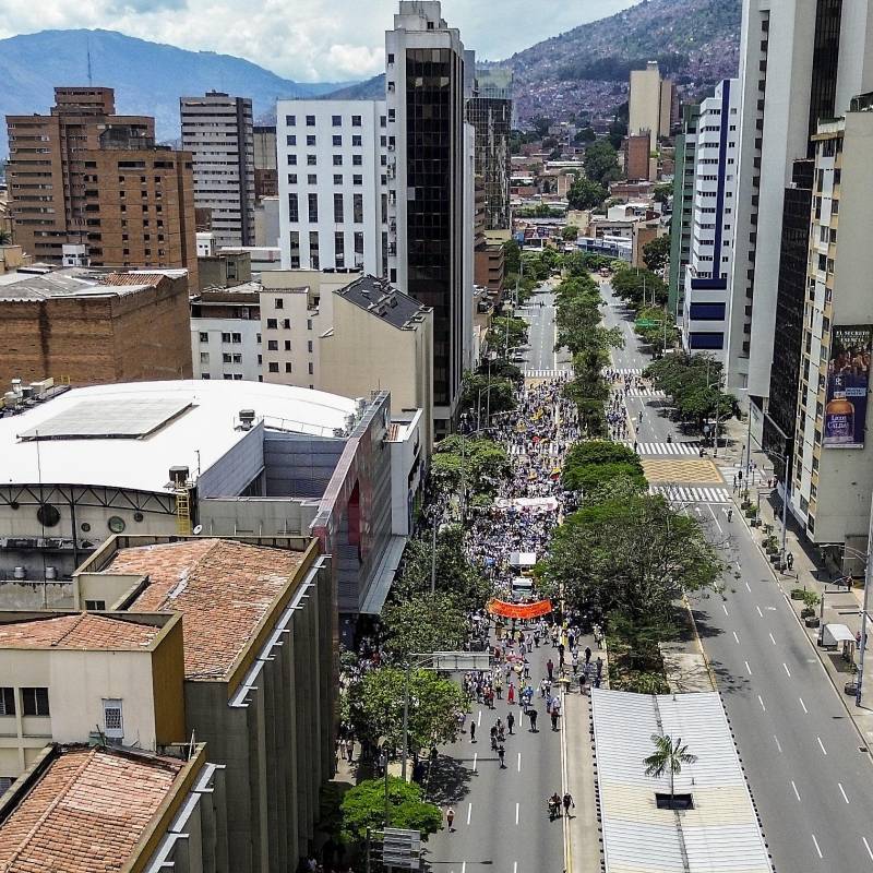 La Avenida Oriental tendrá restricciones este miércoles por las protestas. FOTO: Camilo Suárez Echeverry