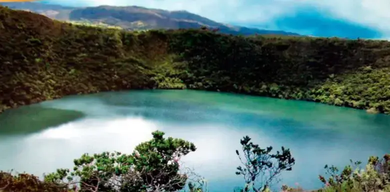 La laguna de Guatavita se encuentra en la cordillera oriental. Foto: Colprensa