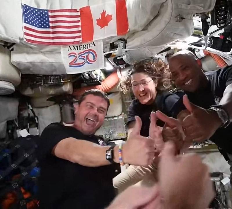 El presidente Donald Trump llamó y felicitó a los astronautas, y les dijo que hicieron “historia”. FOTO NASA