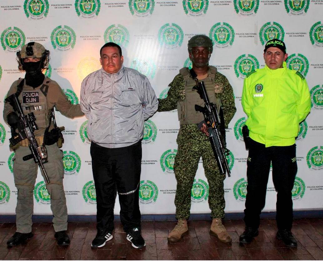 Fabián Guevara Carrascal tenía ocho ordenes de captura y dos notificaciones azules de Interpol. FOTO: Cortesía Policía