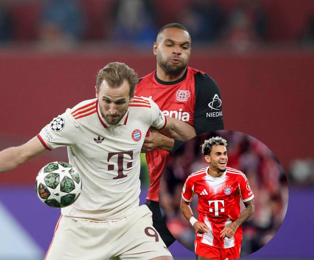 Luis Díaz buscará anotarle al Leverkusen por primera vez con la camiseta del Bayern Múnich. Foto: GETTY.  Luis Díaz buscará anotarle al Leverkusen por primera vez con la camiseta del Bayern Múnich. Foto: GETTY.