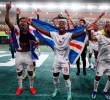 Los jugadores de Cabo Verde y su alegría tras clasificar al Mundial-2026. FOTO GETTY