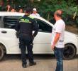 Dentro de este vehículo de aplicación fueron baleados dos presuntos integrantes del grupo delincuencial Los Chivos, quienes habían tomado el automotor en el corregimiento Altavista, de Medellín. FOTO: LAURA ROSA JIMÉNEZ VALENCIA