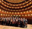 Filarmed antes de salir a escena en el mítico Teatro Colón de Buenos Aires. FOTO Cortesía Filarmed