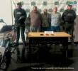 Víctor Alonso Palacio, Yeison Orlando Posaday Leonardo Grajales Montoya fueron los capturados por un caso de sextorsión. <b> FOTO CORTESÍA</b>