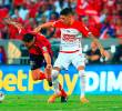 DIM recibe a Santa Fe en la final de la Liga Betplay-1. FOTO CAMILO SUÁREZ