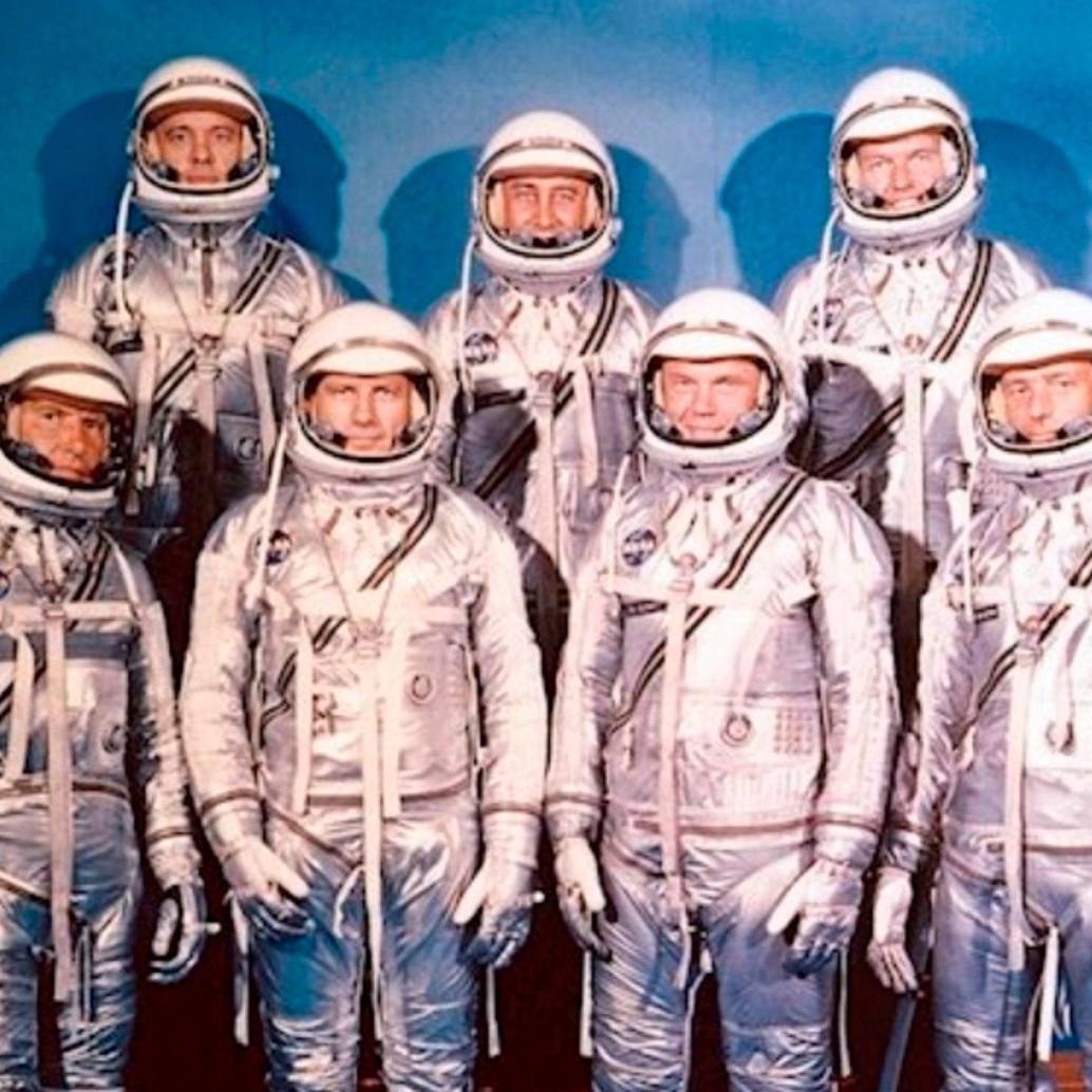 Los siete astronautas fueron escogidos por la Nasa luego de evaluar las hojas de vida miles de pilotos de la Fuerza Aérea de los Estados Unidos. Foto: Europa Press/Nasa Archivo. 