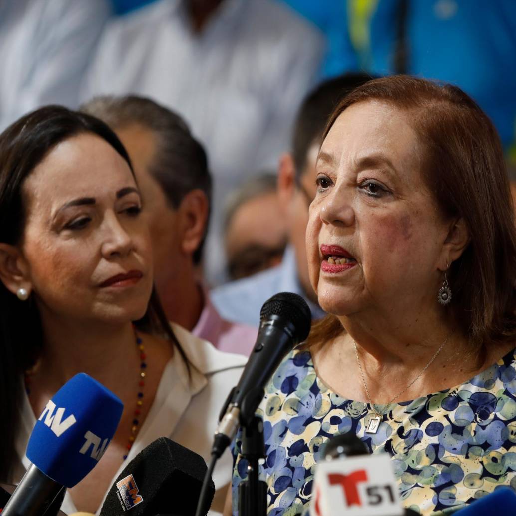 Corina Yoris fue designada como sucesora de María Corina Machado para ser candidata de la oposición en las elecciones del 28 de julio. Sin embargo, no se pudo inscribir ante el Consejo Nacional Electoral de Venezuela. FOTO: TOMADA DEL X DE @ConVzlaComando