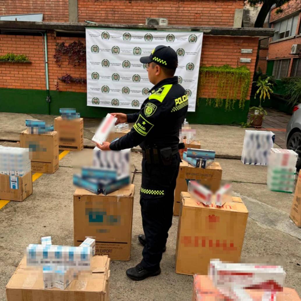 También incautaron mercancía por violar presuntamente la propiedad intelectual de marcas. FOTO: CORTESÍA POLICÍA También incautaron mercancía por violar presuntamente la propiedad intelectual de marcas. FOTO: CORTESÍA POLICÍA