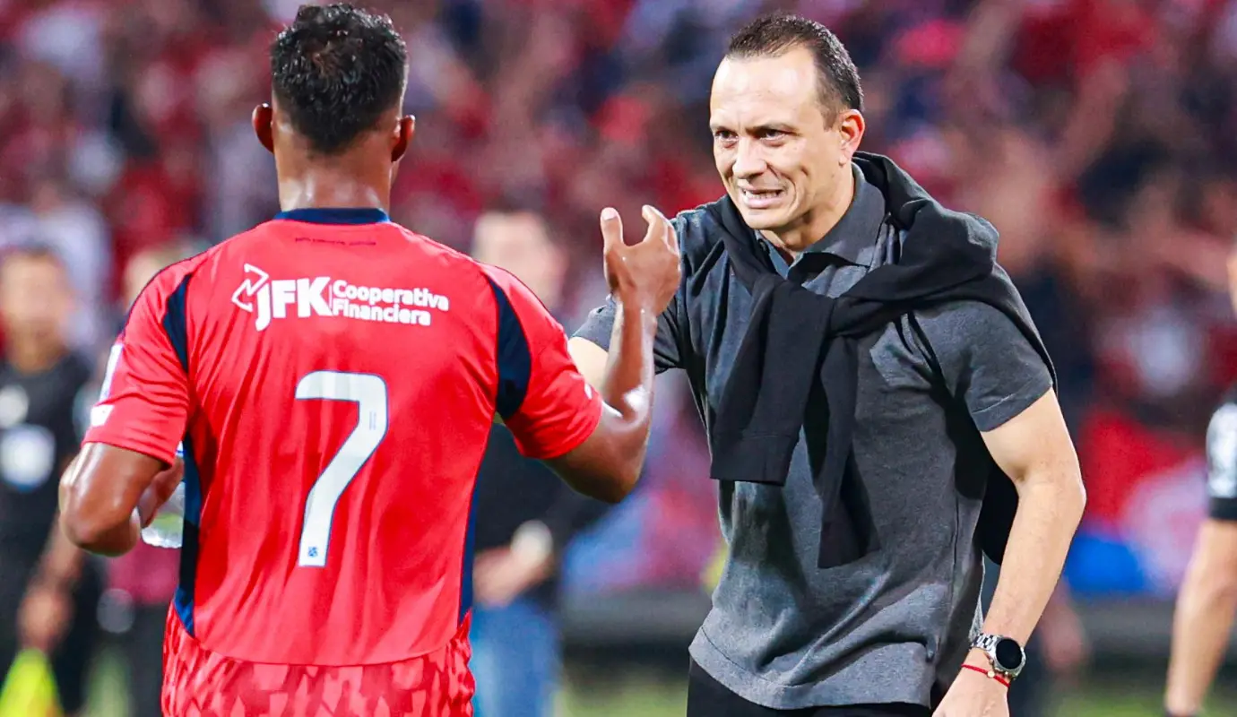 El conjunto dirigido por Alejandro Restrepo logró un triunfo agónico, con goles de Leíder Berrío y Juan David Arizala. Foto: Manuel Saldarriaga Quintero.