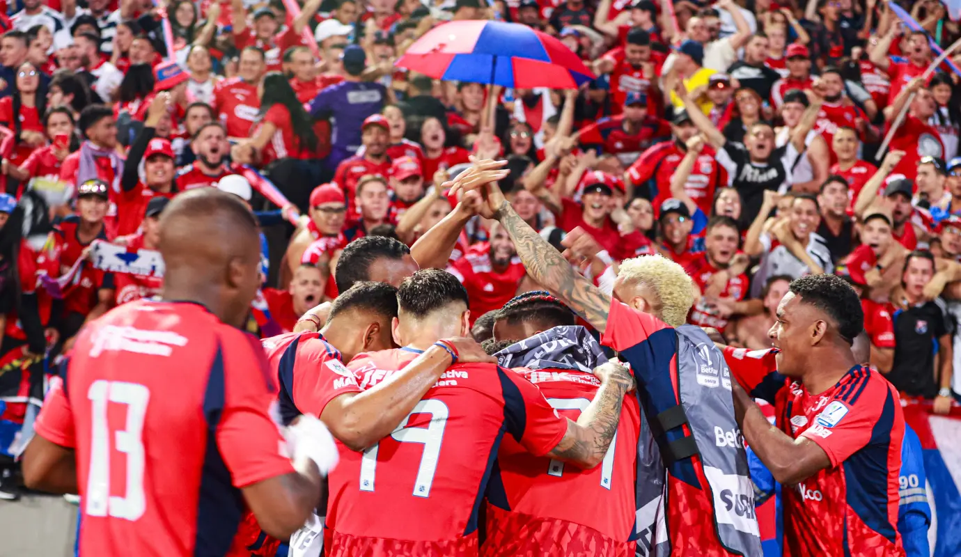 Con este resultado, el DIM llegó a 13 puntos, una cifra que lo hace inalcanzable en el Grupo A, asegurando su lugar en la final sin depender del cierre del grupo. Foto: Manuel Saldarriaga Quintero.
