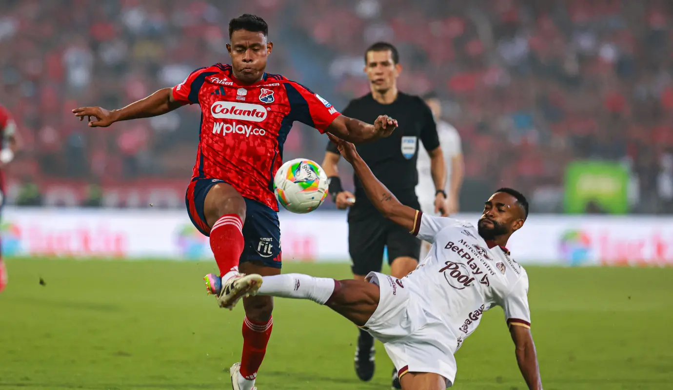 El conjunto antioqueño se convirtió en el primer clasificado a la gran final de la Liga BetPlay 2024 tras vencer 2-1 al Deportes Tolima en un duelo vibrante disputado en el Atanasio Girardot. Foto: Manuel Saldarriaga Quintero.