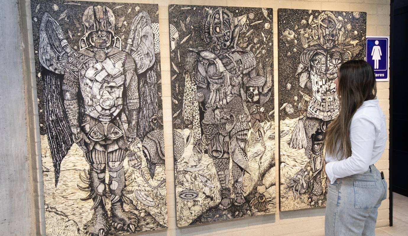 Trazos y líneas crean mundos maravillosos de la mano de los artistas antioqueños. Foto: Esneyder Gutiérrez 