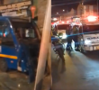 En video quedaron las imágenes del accidente en el que cuatro personas resultaron heridas. FOTO: captura de video
