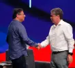 Gustavo Petro y Bruce Mac Master. FOTO ANDI.
