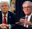 Donald Trump, presidente de los Estados Unidos; y Jerome Powell, presidente de la Reserva Federal. FOTOS: Getty