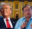 El presidente Donald Trump de Estados Unidos y Gustavo Petro, mandatario de Colombia. FOTOS AFP Y PRESIDENCIA