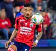 Luis Sandoval marcó el tanto con el que el rojo gana parcialmente el duelo ante Unión Magdalena. FOTO CAMILO SUÁREZ
