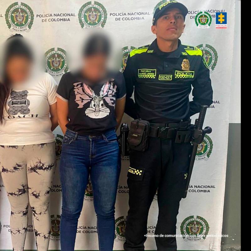 Las tres mujeres capturadas no aceptaron los cargos por los delitos imputados, pero un juez les impuso medida de aseguramiento en prisión. FOTO Cortesía Fiscalía