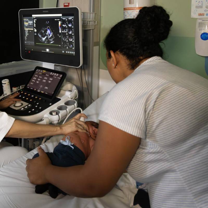 Esta tecnología permitirá diagnósticos oportunos de cardiopatías congénitas en niñas y niños. FOTO: CORTESÍA HOSPITAL GENERAL