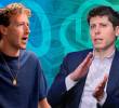 Mark Zuckerberg, CEO de Meta; y Sam Altman, CEO de OpenAI, participan personalmente en la cacería de talento, enviando mensajes directos, invitando a candidatos a sus casas y ofreciendo acceso a cantidades masivas de potencia computacional. FOTO: Getty.