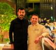 Carlos Casillas y Juan Manuel Barrientos quien está próximo a abrir una nueva sede de su restaurante Elcielo en Nueva York. Foto Camilo Suárez.