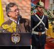 Gustavo Petro expresó su molestia por los discursos pronunciados en el funeral de Miguel Uribe Turbay. Fotos: Presidencia y Colprensa
