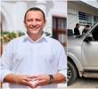 La camioneta en la que se desplazaba el alcalde Juan David Piedrahíta fue atacada a tiros<b> </b>en zona rural de Cartago.<b> </b>FOTOS: Alcaldía de Cartago y tomada de X @JoseWilmerPache
