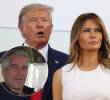 Melania Trump sostuvo nunca haber visitado la isla privada de Jeffrey Epstein. Foto: Getty Images y AFP