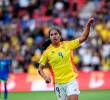 La delantera colombina Mayra Ramírez anotó uno de los goles del seleccionado colombiano en la final de la Copa América de Ecuador. FOTO: TOMADA DEL X DE @CopaAmerica