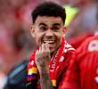 El extremo colombiano logró quedar campeón de la Premier League con Liverpool esta temporada, siendo pieza importante en el equipo del holandés Arne Slot. FOTO: REDES SOCIALES LIVERPOOL