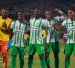 El delantero Kevin Viveros (número 19), es el goleador de Atlético Nacional en esta edición de la Copa Libertadores con 2 celebraciones. FOTO: MANUEL SALDARRIAGA