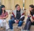 El primer mandatario de los colombianos se reunió en Bruselas (Bélgica) con Manuela Bedoya y Luna Barreto, y las trajo de vuelta al país. FOTO: Presidencia