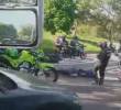 Imágenes del accidente en Sabaneta. FOTO: Cortesía Denuncias Antioquia