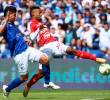 Millonarios y Santa Fe igualaron 1-1 en el clásico capitalino. FOTO COLPRENSA