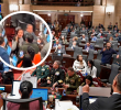 La representante Luz Pastrana increpó con fuerza a Salamanca, denunciando sabotaje al debate y desatando una confrontación que se volvió viral. FOTO: MINDEFENSA-CORTESÍA