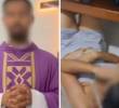 La prometida de un feligrés fue hallada en el baño de un sacerdote quien negó cualquier relación romántica o sexual entre los dos. Foto: Captura video redes sociales