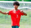Cristiano Ronaldo Júnior, de 14 años, se formó en las divisiones menores de la Juventus y el Manchester United. Ahora juega en el Al-Nassr de Arabia. FOTO: Tomada de X @Cristiano