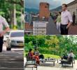 Algunas imágenes de las grabaciones de The night manager en Medellín: La Alpujarra, el Hotel Nutibara y Las Palmas. FOTOS Cortesía Prime Video.