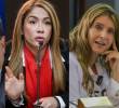 Por un presunto plan para atentar contra su vida, al contralor Carlos Hernán Rodríguez, la representantes Catherine Juvinao y a la senadora Paloma Valencia se le fortalecieron los esquemas de seguridad. Fotos: Colprensa